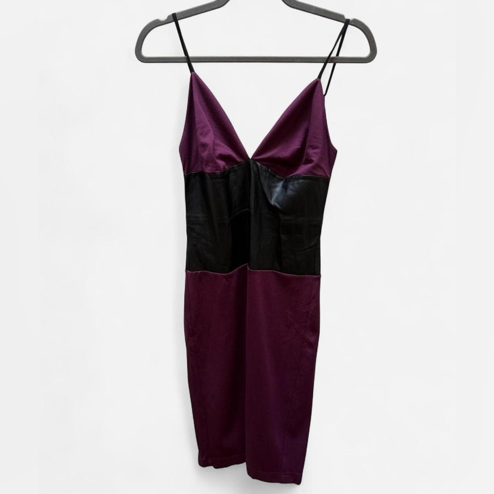 Venus Burgundy Spaghetti Strap Bodycon Dress Size 4 Sexy Clubwear Club Girl